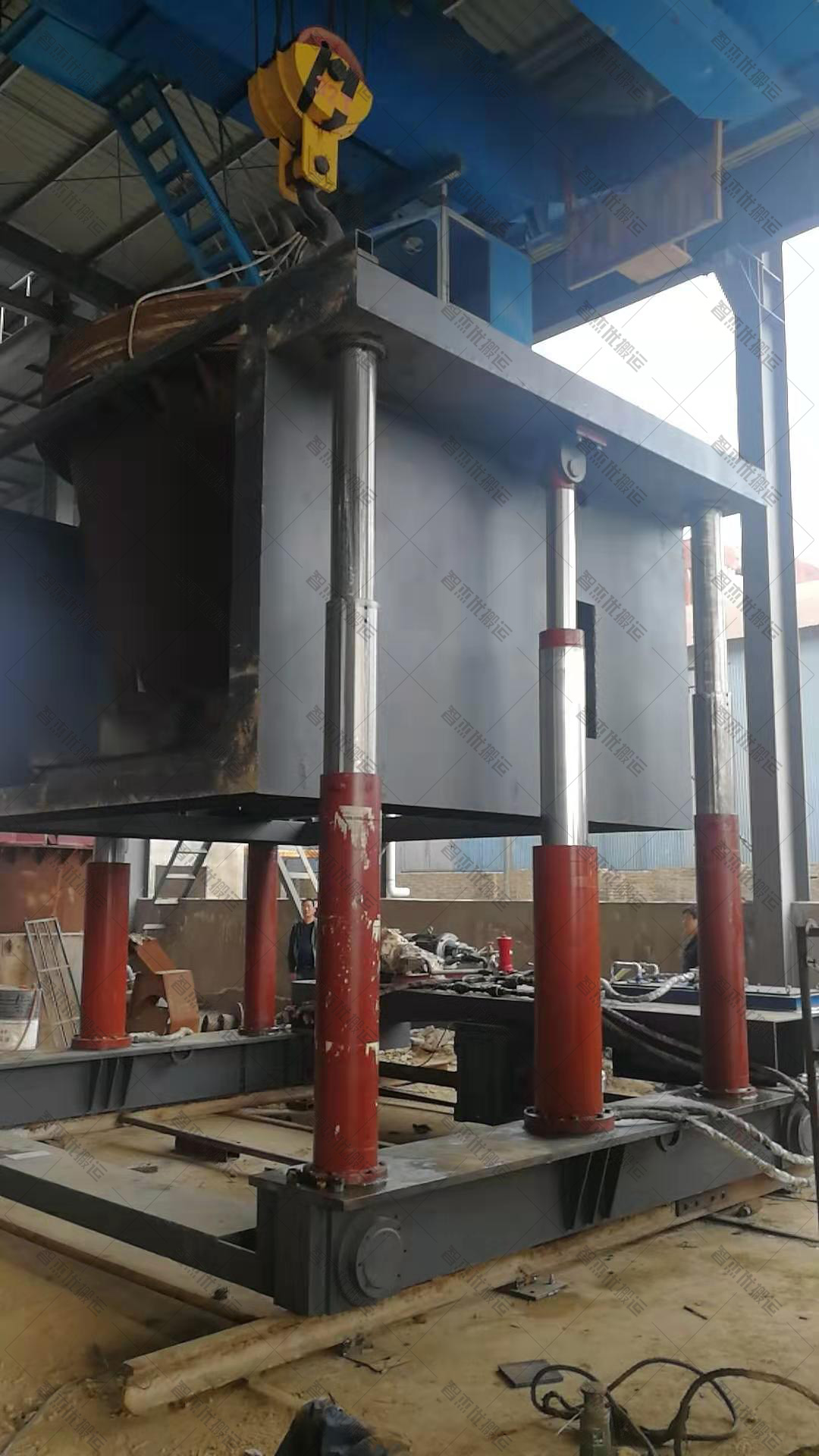 軌道液壓升降電動平車