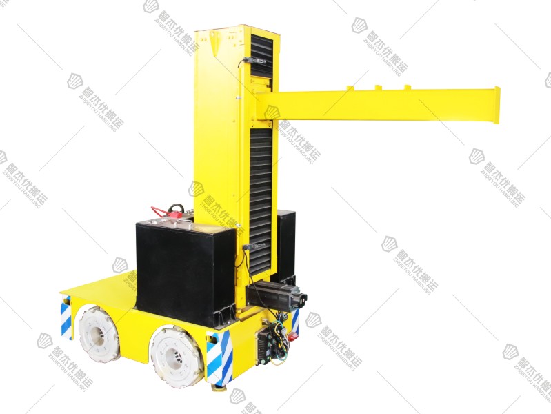 遙控吊裝式麥克納姆輪電動(dòng)搬運(yùn)車(chē)試機(jī)成功