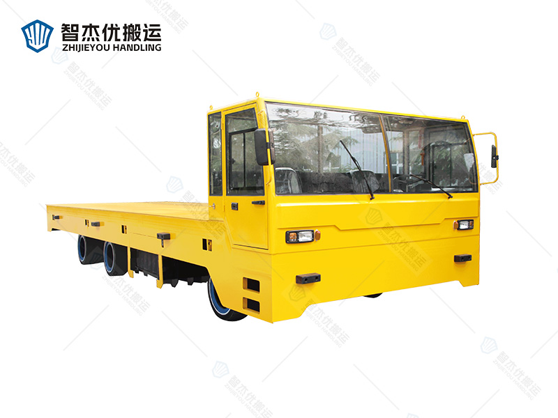 重載40噸駕駛室方向盤(pán)式無(wú)軌電動(dòng)平車 平地爬坡都能行